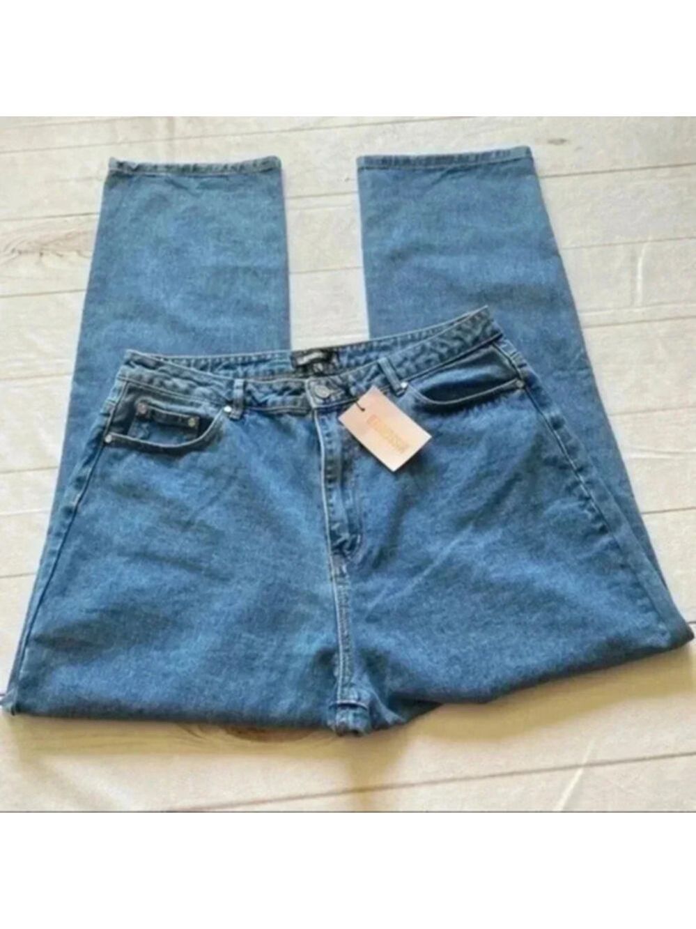Missguided NWT Light Blue High Rise Boyfriend Jean 12R